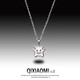 Qi Xiaomi original little devil men's necklace men's trendy titanium steel pendant chain street versatile sweater chain accessories for boyfriend