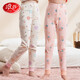 Langsha 7A Antibacterial + 100 Cotton Children's Autumn Pants 2 Pack Girls' Pajamas Pants Old Children's Autumn and Winter Wool Pants Student Warm Pants
