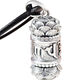 Jiangjiyue Silver Shurangama Anhänger Lotus Anhänger Sechs-Charakter-Mantra-Halskette für Männer und Frauen Miaoyin SN9930 Shurangama Anhänger mit O-förmiger Silberkette 55 cm