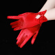 Red Gloves Wedding Bride Xiuhe Wedding Gauze Red Xiuhe Clothing Lace Mesh Retro Satin Short Chinese Style Red Pearl Style