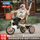 
Permanent children's tricycle 1-3-5-2--6-year-old large baby trolley boy and girl baby bicycle baby stroller permanent F2 cream yellow music light clutch titanium idler