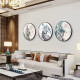 Tongdi Nueva pintura decorativa circular de estilo chino Sala de estar Sofá Fondo de pared Mural Pintura Mural Aisle Corredor Entrada Estudio Estudio