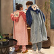 Delia coral velvet couple pajamas for women in autumn and winter long-sleeved bathrobe extended men's nightgown couples can wear home clothes outside 9922 M women (recommended 80-100 Jin [Jin equals 0.5 kg])