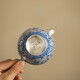 Inherited order of high-end blue and white gold and silver teapot and two cups of beauty teapot and cup household ceramic kung fu gilt silver tea set for leaders Porcelain body gilt silver * blue and white gold one pot and two cups gift box