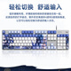 罗技（Logitech）K845 机械键盘 有线游戏电竞电脑办公全尺寸发光 104键崩坏星穹定制键帽套装 K845青轴-镜流限定键帽款 104