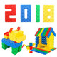 Ai Fuer children's plastic square digital insert building blocks boy 4-year-old baby intellectual assembly girl toys 3-6 years old [storage box] 408 classic color squares + drawings