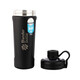 Blender Bottle Shaking Sports Fitness Water Cup 770ml Stainless Steel Twist-Lap Ring Meal Replacement Protein Powder Milkshake Cup - Gift Matte Surface - Dark Black 770ml
