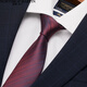 North Martin Tie Silk Tie Men's Business Traje de boda Boda Bode Vino Rojo Red Grothing Regalo de alta gama