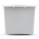 Qingyemu 120L gray extra large plastic storage box organizer box environmentally friendly thickened storage box
