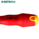 SATA Tools 61322 61321 T series two-color handle magnetically insulated screwdriver screwdriver 2.5x75MM 61321