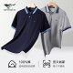 七匹狼【穿久如新】短袖T恤夏季男装Polo体恤衫翻领100%棉t衣服上衣男 005(浅灰)-穿久如新-6227 3XL 185/100A