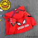 G.Duckkids Kinderjacke Frühling und Herbst neuer Style Boy Cartoon Ultraman Kapuzejacke Mädchen Ladetoper Strickjacke Windbreaker Spider-Man Red 100 cm