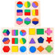 Shanye Cognitive Shape Empareing Bloing Bloods Toys tridimensionales de rompecabezas para niños pequeños Educación de la primera infancia Niños y niñas Babies Board