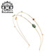 Royal sasa royal salsa thin hair hoop fresh green leaves imitation pearl ladybug double layer head hoop hair accessories light and no sense of wear