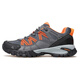 Hantu breathable hiking shoes low top non-slip wear-resistant hiking shoes four seasons mesh new comfortable shock-absorbing outdoor hiking shoes dark gray/orange 755-men (breathable large hole) 44
