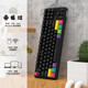 Black Jue (AJAZZ) K870T Bluetooth wireless dual-mode 87-key mechanical keyboard RGB lighting mobile tablet notebook gaming office black tea scroll