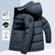 WIRPTA High-End Brand Down Jacket For Men Short 2024 Winter New Capucha Down Jacket 9757 Negro (caja de regalo) XL 180/96a