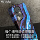 Meskins original für Apple iPhone16pro Mobiltelefon Hülle Anti-Fall 15 Matte Tinte Blau Einfacher japanischer und koreanischer Stil 13Mini Mobiltelefon Hülle 14Promax Personalisiertes benutzerdefiniertes Modell 3893 iPhone13Mini