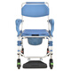 Wei Yikang Behinderte Menschen mit Radbad Stuhl Duschstuhl ältere Sits Stuhl Indoor Bad Sits bewegende Toilette Sits Hock