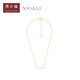 Chow Tai Fook SOINLOVE minimalist smile origami love necklace 18K gold necklace VE176 45cm