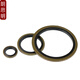 Langsiming high-pressure oil pipe gasket JB982-77 combination gasket skeleton oil seal nitrile carbon steel O-ring hydraulic seal gasket inner diameter 18mm (50 pieces)