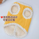 Bonaling cat dog pet clothes small dog thickened warm Teddy Garfield puppet short clothes two-legged cotton coat pet clothes [cute yellow bear] L