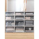 Boîte de rangement de rangement de garde-robe SpaceXpert Cabinet en plastique Cermeaux de stockage maison Boîte de rangement Boîte de rangement E3523 Profondeur de verrouillage épaissie 47 Largeur 35 Hauteur 23