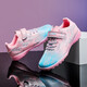 FEELACES children's football shoes broken nails for men and women Falcon Messi student training shoes for children TF artificial grass sneakers 6195 pink broken nails 34 [socks + ball bag + guard plate]