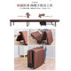 Ou Runzhe folding bed widened 75cm thickened sponge Multi-stage backrest adjustment triple folding single nap bed Coffee color