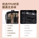 Etravel makeup bag toiletry bag dry and wet separation waterproof large capacity transparent men and women storage set travel business trip gray

