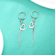 Yuan Shengfu's new PT950 fashionable gourd tassel platinum ear hooks platinum earrings earrings earrings 4.61 g