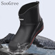 Soogree Regenstiefel mit großartigen Regenstiefeln der Männer wasserdichte und rutschfeste Meeresfangschuhe tragen resistente Gummischuhe Angeln zum Mitnehmen im Freien im Freien Arbeitschuhe im Freien