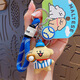 Li Hepian cartoon sports line puppy doll key chain small pendant car bag key chain hanging small gift commemoration line puppy sports meeting series - badminton