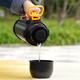 Lock Lock (LOCK/LOCK) large capacity, three cups portable handle, removable lanyard, wide mouth pot insulation pot LHC1478DGRY- 2L