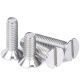 
Hethdigg JG-679 304 stainless steel one-slot countersunk screw one-slot flat-head wire GB68 M8 hex nut (50 pieces/pack)