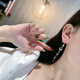 DL 1998 Fat Donglai same style platinum earrings pt950 new 2024 trendy long earrings 18K for girlfriend star tassel earrings