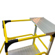 
Stable and resistant ladder industrial Bailey aluminum alloy single-side platform ladder load-bearing 170kg platform ladder mobile cargo FS13593 Five-step ladder 2.3 meters