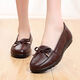 CARTELO large size mother shoes 42 women's shoes soft sole spring and autumn middle-aged and elderly leather shoes women 41 genuine leather flat sole non-slip single shoes 44 autumn black cowhide 6187 38 standard size