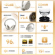 EDIFIER W830NB head-mounted active noise cancellation Bluetooth headset Bluetooth 5.4 96h ultra-long battery life Space sound effect Double gold standard certification Morning white