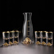 VETROAMANO crystal glass Jinshan white wine cup scale wine divider storage set high-end one-cup spirits cup 8 pots 8 cups handleless Jinshan style