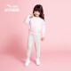 ANTA (ANTA) Children's Clothing Girls' Knitted Sports Suit A36039726 Fruit Pink/BC04 Flower Gray-4/120