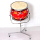 
FLOFAIR Percussion Orchestra Tinto drum Red Painted National Five Tones Pai Drum School Orchestra Pai Drum Tang Drum 3# Drum