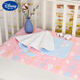 Almohadilla de tubería de gasa de Disney algodón puro impermeable al agua recién nacida para la almohadilla a prueba de fuga y se puede lavar y transpirable protección de orina para bebé almohadilla durante la noche 25*35 azul 5 tiras 0x0cm