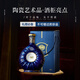 Louis Massini Français Vin étranger importé XO40 Spirit Brandy Boîte cadeau Bouteille bleue (Vin d'origine importé) Dragon Boat Festival cadeau Cade