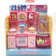 Kitchen refrigerator mini dressing table cake simulation medical tools washing machine girl play house toy 37011 cute 17081 Yiyan pink rabbit-mini toaster