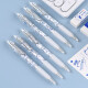 
Jin Wannian 0.38mm press neutral pen ST ultra-fine tip cone writing fine characters Student fountain pen training meeting signature pen office black 6-pack G-1342T