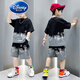 Disney Brand Children's Clothing Boys Sommeranzug 2023 Neue Sommerkoreanische Version Junge mittelgroße Kinder Internet Prominente Kurzärärmeltrend 826 Sets White 120