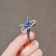VAN OCEAN ANNORA Planet Universe Brooch Men and Women Couple Pin Collar Pin Cardigan Suit Jacket Four-pointed Star Cross Star A1421-1 Cross Ring Star A22-207