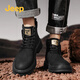 Jeep Jeep Martin Boots Herrenschuhe Frühlings- und Sommerleder mit mittleren Briten im britischen Stil-Trainingsstiefel schwarz 41