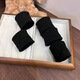 Jisenjia Hair Rope Women's Hair Tie High Elasticity Soft Mask Hair Tie Simple High Ponytail Hair Rope Extra Wide Seamless Rubber Band Hair Accessory Glossy Korean Style 5-piece Set